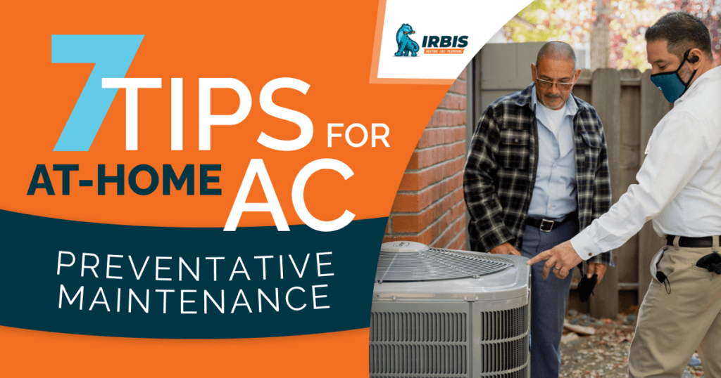 7 Tips for At-Home AC Preventative Maintenance Graphic